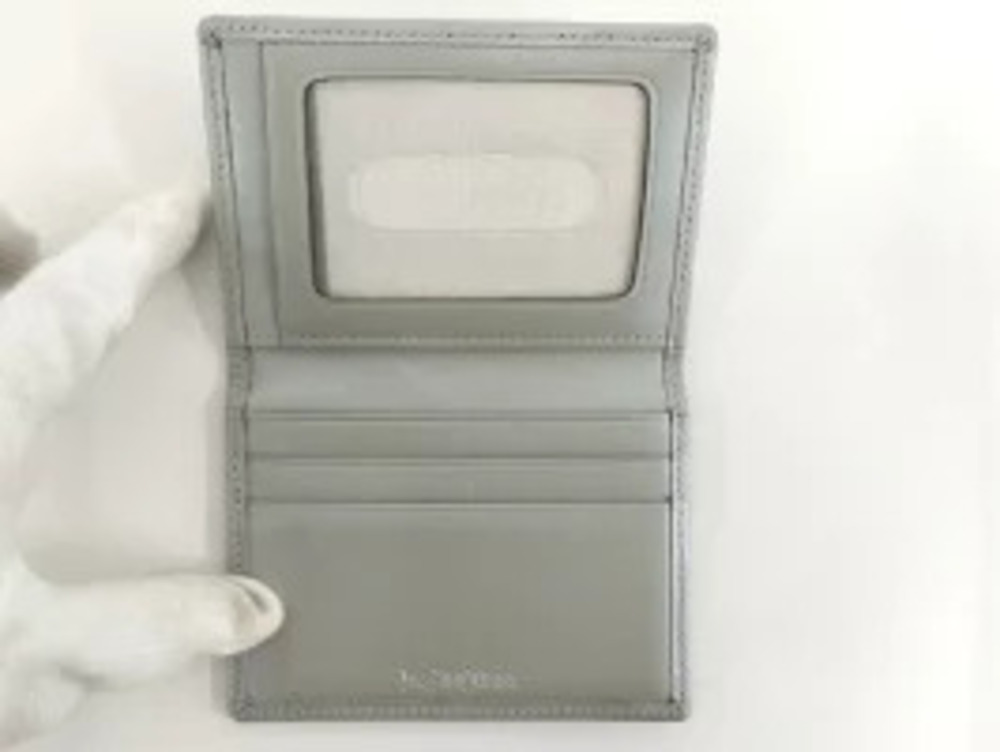 Saint Laurent Yves Card Case Wallet Plate Pass Black